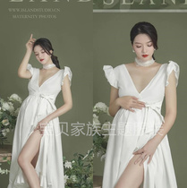 High-grade photo studio Maternity photography photo art clothing cute hipster clothing fur pregnant women Photo pregnancy clothing