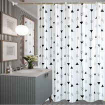 Bathroom shower curtain cloth water curtain Bathroom partition Bath room bath curtain Door curtain hanging curtain Window curtain