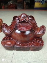 Vietnamese handicrafts rosewood hand carved mascot lucky treasure Jin Chan