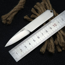 Creative simple D2 steel knife portable portable play Express box knife sharp high hardness corrosion resistance small straight knife