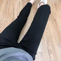 2022 New Korean version of the outside wearing underpants display slim fit slim fit pants elastic 90% face mask magic little black pants