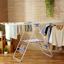 Balcony floor-to-ceiling folding airfoil drying hanger indoor metal hanger drying rack barber shop cool towel shelf