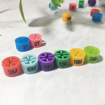 Size buckle factory direct sales can be customized printing six-tooth size ring digital grain color clothes rack buckle