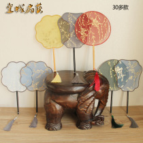 Group Fan Palace Fan dance fan Tang Costume Han Suit Fan China Wind Retro Fan Thin Yarn Bronzed handheld Reunion Fan