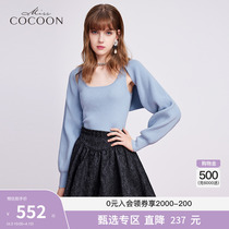 missCOCOON stitch cardigan 2022 new spring short design sense harness jacket Dont make a loose jacket