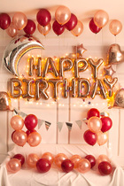Happy birthday confession decoration ins wind balloon package Party girls children year-old background wall scene supplies