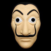 Halloween Spanish banknote House Dali mask house of cards la casa de papel tremble resin mask