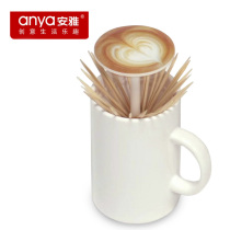 Anya push-type toothpick tube Household living room simple hand-pressed automatic toothpick box European restaurant Plastic toothpick bucket