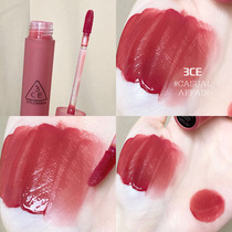 New color 3CE New product water lip glaze laydown Water mist mousse soft mist matte casual affair