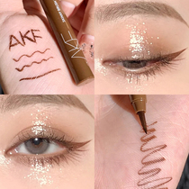 AKF eyeliner pen not dizziness waterproof long lasting very fine color eyeliner female student novice beginner glue pen