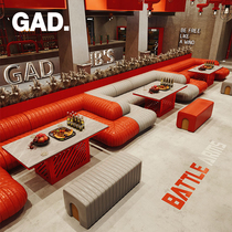 GAD Customised Bar Clear Bar Sofa Ktv Bag Compartment U Shaped Music Restaurant Cassette Table And Chairs Combined Song Hall Nightclub