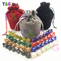 7 tablets 8 sets of Dungeons and Dragons DND running group game board game mental arithmetic mathematics multi-faceted boutique environmentally friendly dice bag