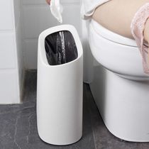 Nordic creative simple European large toilet bathroom living room household kitchen trash can barrel without lid