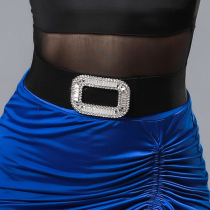 CONNY Latin Dance Crystal Diamond belt Women Tightness Children Adults Flash Drilling Dance Items Belt seal accessories