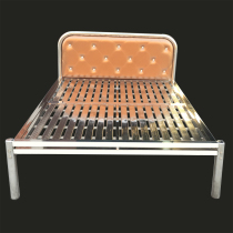 Stainless steel bed iron bed iron bed iron bed 1 5 1 8 meters bed pregnant women bed environmental protection bed room bed dormitory bed