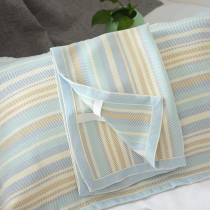 Pillow towel pair with bamboo fiber ice silk Summer children single non-slip without falling off the pillow towel baby adult cover towels