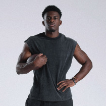  Ironlife Fitness waistcoat mens suit Sports vest Sleeveless t-shirt Loose running basketball physical training suit