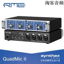 RME QUADMIC II 4-channel 4-way microphone preamplifier letter Seth licensed warranty for two years