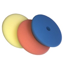 Lubes 5 Inch 125MM Sponge Disc High Density Sticky Button Sponge Wheel Beating Wax Polishing Disc Pneumatic Polishing Machine Disc