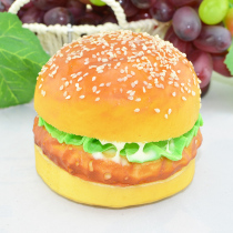 Simulation hamburger model fake bread sandwich props sesame big hamburger French fries PU environmental protection pieces decoration