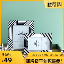 Wash photos to make photo frames set up tables hang walls 6-inch 7-inch graduation year-old family portraits wedding photos living room and bedroom ornaments