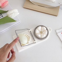 ins hand made stainless steel egg cutter fancy sliced egg cutter kitchen restaurant gadget