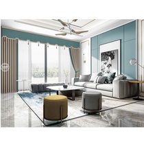 Hongjinshan finished custom curtain modern new Chinese series BZ2019-13