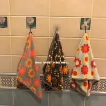 Coral velvet soft absorbent quick-drying face towel Student dormitory towel Sunflower thickened household bathroom face towel