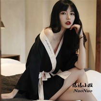 Japanese sexy nightgown women 2021 new summer ice silk thin pajamas morning robe Japanese kimono yukata night dress