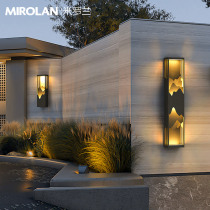 Mirolan New Chinese Style Outdoor Wall Lamp Solar Courtyard Lamp Outdoor View Lamp Waterproof Villa Wall wall lamp