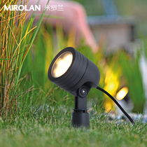  Miolan outdoor flood light Ground fixed waterproof landscape spot light Garden courtyard outdoor light Lawn courtyard light