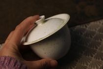 Wood burning Wood kiln cover bowl Pine ash naked burning tea pot cover bowl Live studio special shot