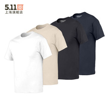 United States 5 11 tactical T-shirt 40016 men Cotton solid color round neck slim 511T shirt physical fitness short sleeve military fan T-shirt