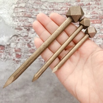 Brass Chinese plaque Nail Decoration Painting Sign Hanging Wall Nail Cross Embroidered Dual-use Painting Hook Bottom Tot Hood Hook Creativity