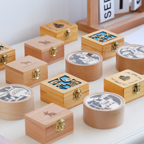Creative wooden hand-cranked music box clockwork small music box handmade DIY to send girls and virgins birthday gifts