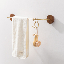 Towel rack non-perforated toilet hanging towel rack bathroom towel bar single pole simple light luxury towel hanger