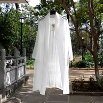 Summer Chinese original Hanfu mens Tang dress Chinese style Summer thin coat sunscreen shirt Cloak vintage longshirt trench coat