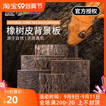 reptizoo reptile landscape background board crawling pet box special background Board natural oak bark ecological landscaping