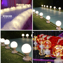 New wedding props catwalk yarn Stage arrangement yarn Marquee wedding snow yarn decoration catwalk road lead arrangement yarn