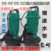 Household agricultural 220V 2 5 inch large 3 inch 4 inch large flow submersible pump pump high lift fish pond irrigation