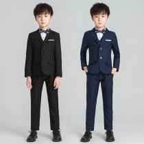 Childrens suit suit spring and autumn flower girl Korean version of the piano performance dress boy small suit little boy British handsome