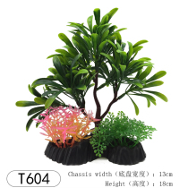 ZW92 psychological sand table simulation tree plant goose Palm Chai sea Tong fake tree aquarium decorative fish tank plastic ornaments