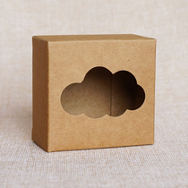 Mid-Autumn Mooncake Packaging Box Empty Gift Box Jewelry Box Handmade Soap Box Tea Box Open Window Kraft Paper Box Spot