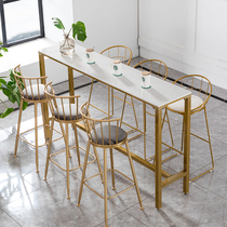 Nordic bar chair modern simple wrought iron backrest creative home bar stool milk tea coffee casual dining chair