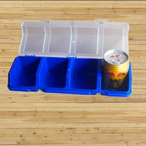 Parts box storage box style box rectangular hardware tools screws electronic accessories components plastic with cover inclined mouth