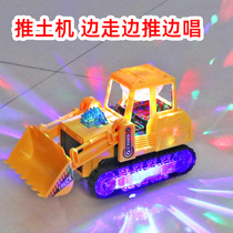 Childrens electric excavator toy sound and light universal engineering car Excavator model boy light music toy car