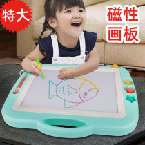 Childrens drawing board magnetic writing board baby toy 1-3 years old 2 children color large painting graffiti board