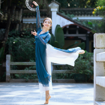Classical dance costume female elegant practice uniform Chinese style national body charm gauze dance rhyme costume costume winter