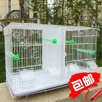 White group bird cage Bird cage Medium bird cage Large text bird cage Parrot cage Jade bird cage breeding luxury jade bird cage