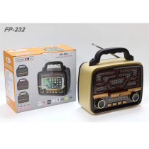 Large portable retro radio Old Man full band semiconductor Bluetooth speaker mobile phone holder AC charging